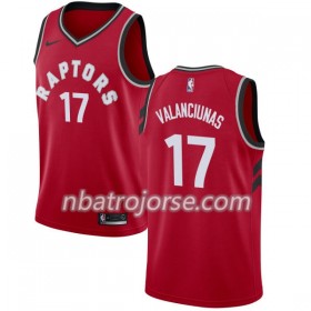 Män Toronto Raptors Tröja Jonas Valanciunas 17 Nike 2017-18 Röd Swingman